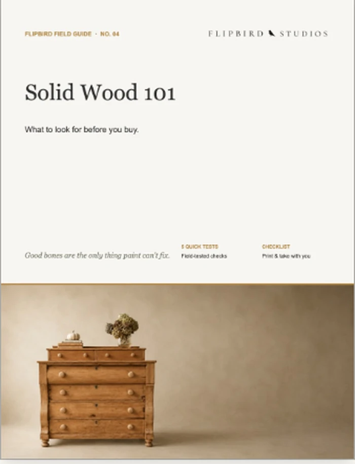 FlipBird Field Guide No. 04, Solid Wood 101, what to look for before you buy.